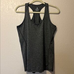 Icyzone Gray Yoga tank top size L